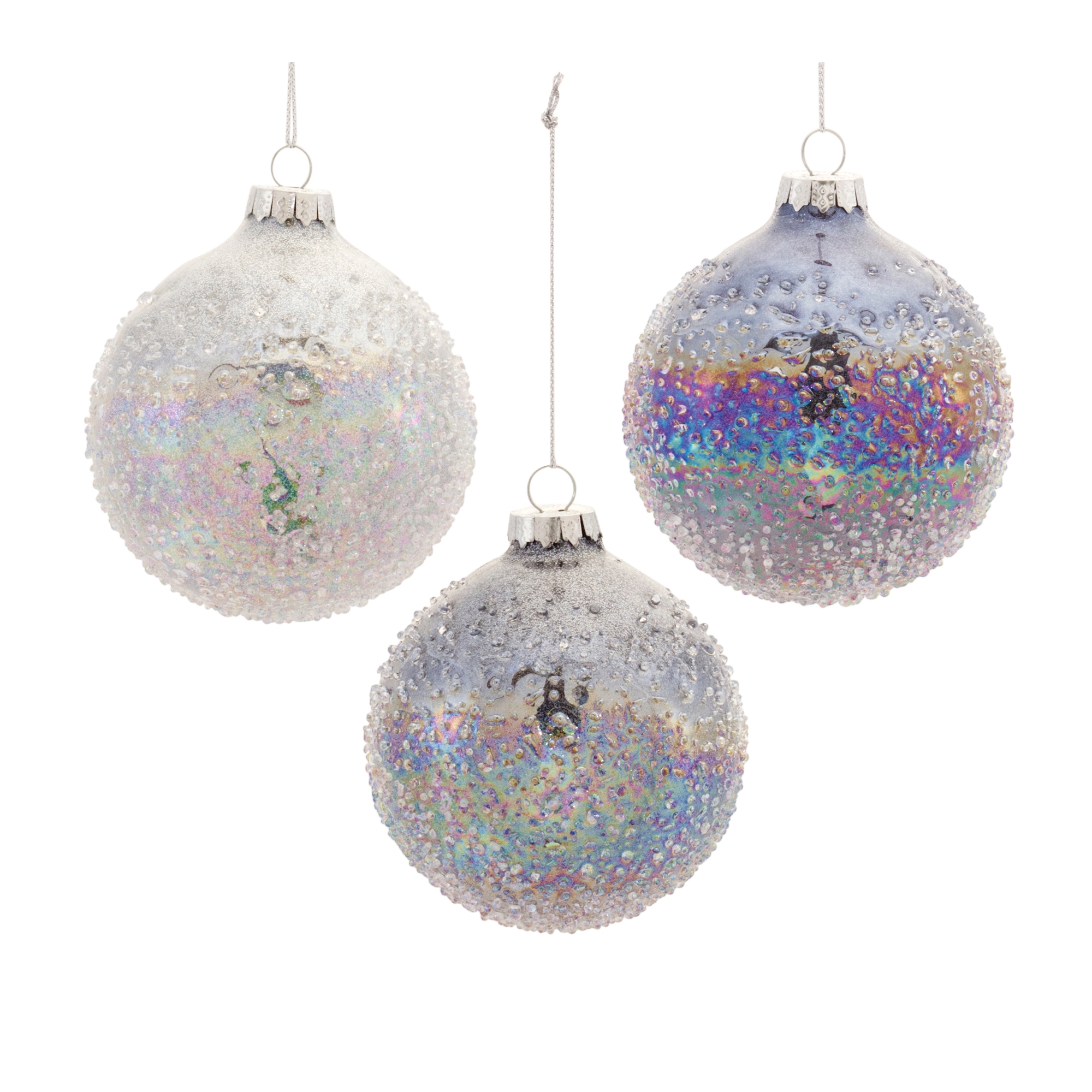 Ball Ornament (Set of 12) 3"D Glass