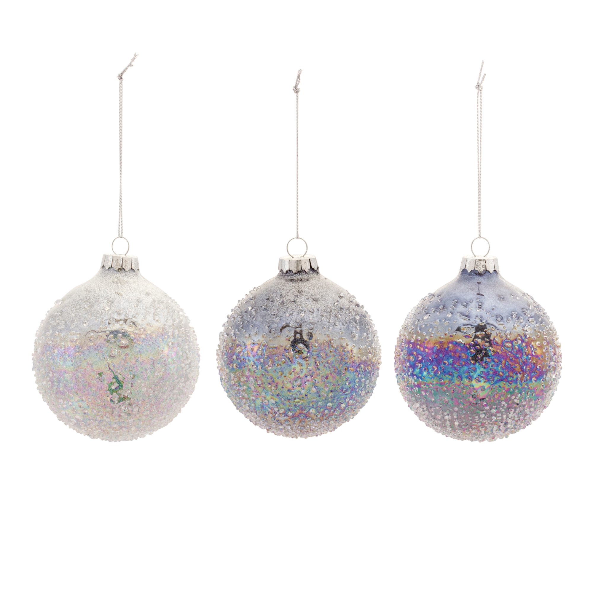 Ball Ornament (Set of 12) 3"D Glass - Image 2