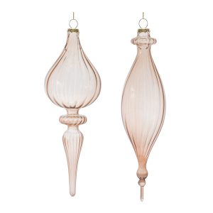 Drop Ornament (Set of 6) 8.5"H Glass