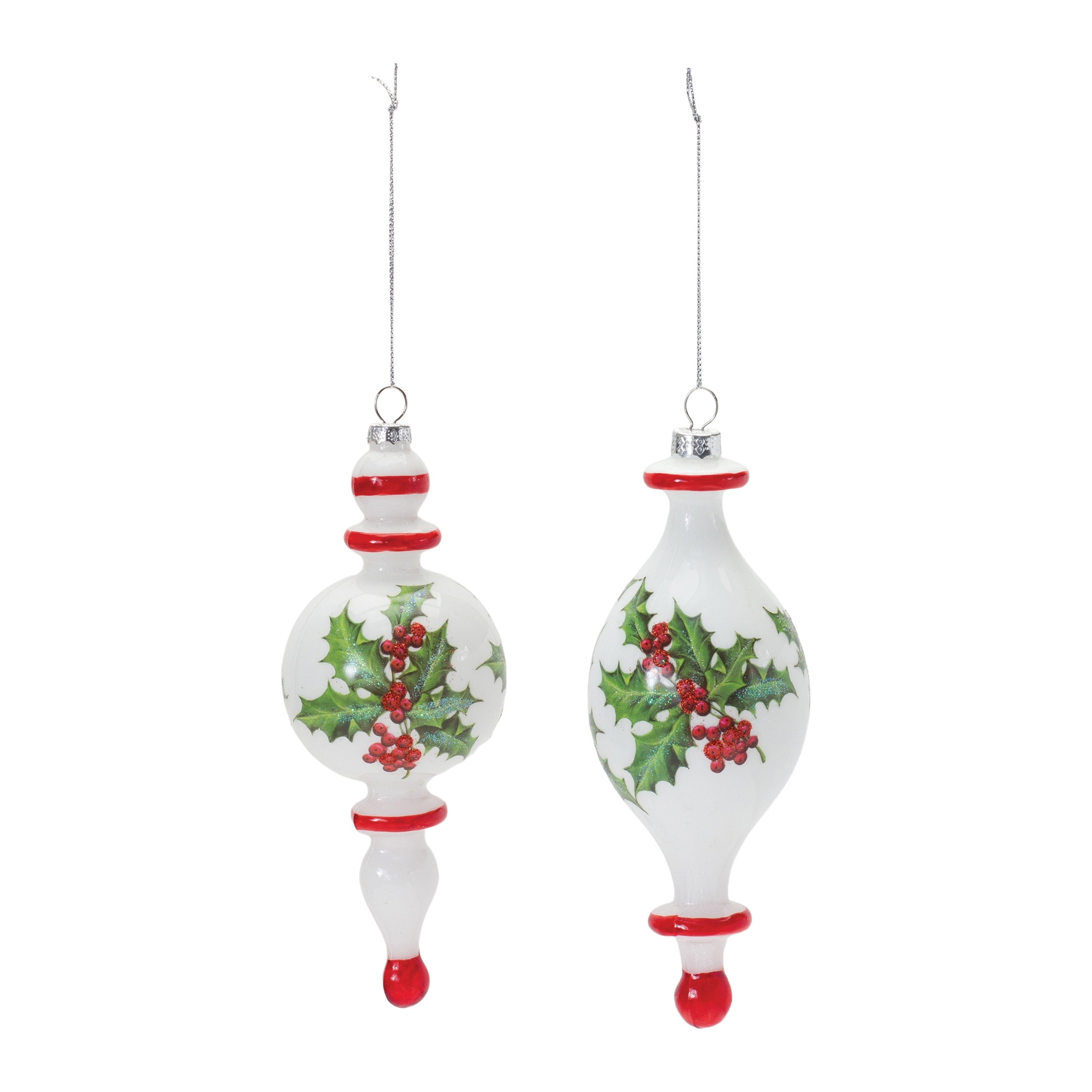 Drop Ornament (Set of 6) 7.75"H Glass - Image 2