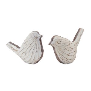 Bird (Set of 4) 4"H Resin