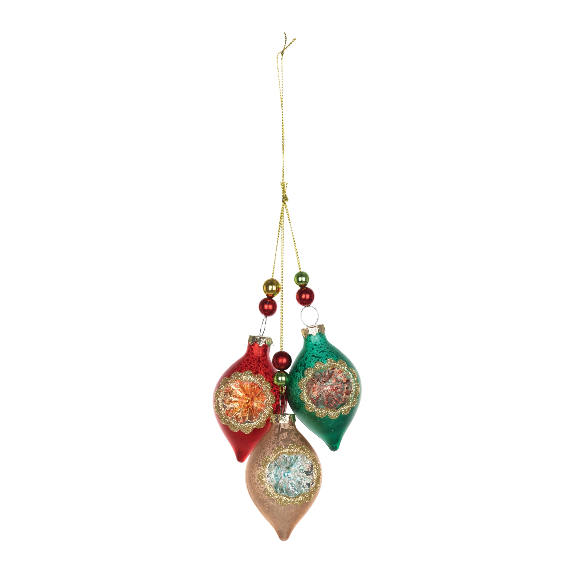 Triple Reflector Ornament (Set of 12) 10.5"H Glass - Image 2