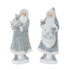 Santa (Set of 2) 11.5"H Resin