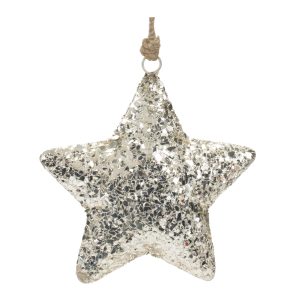 Star Ornament (Set of 4) 6.5"H Iron