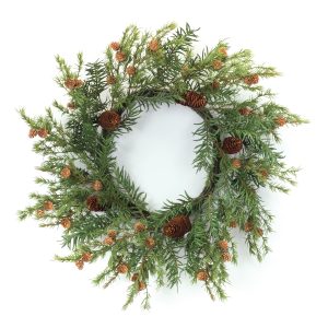 Pine Wreath 24"D Plastic