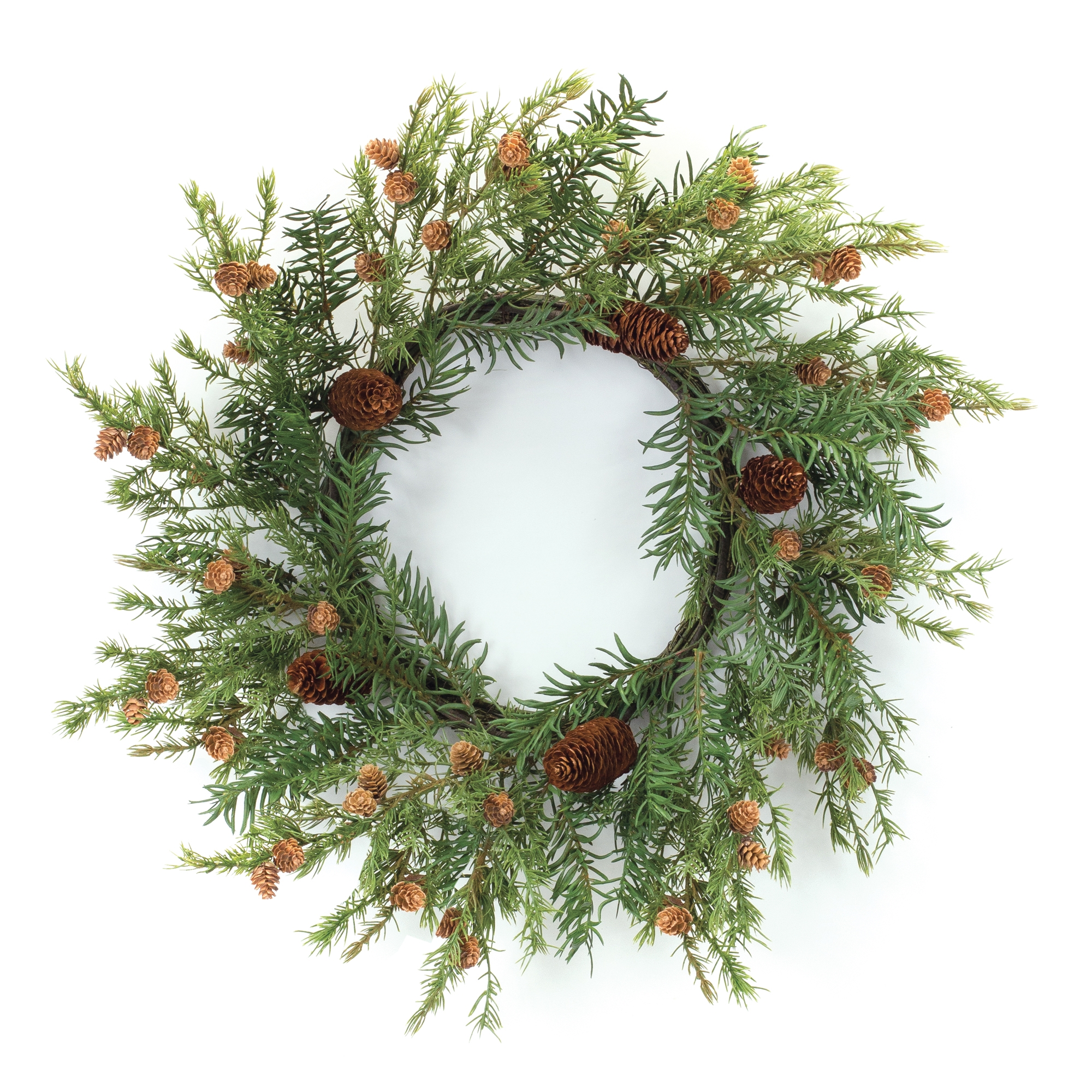 Pine Wreath 24"D Plastic