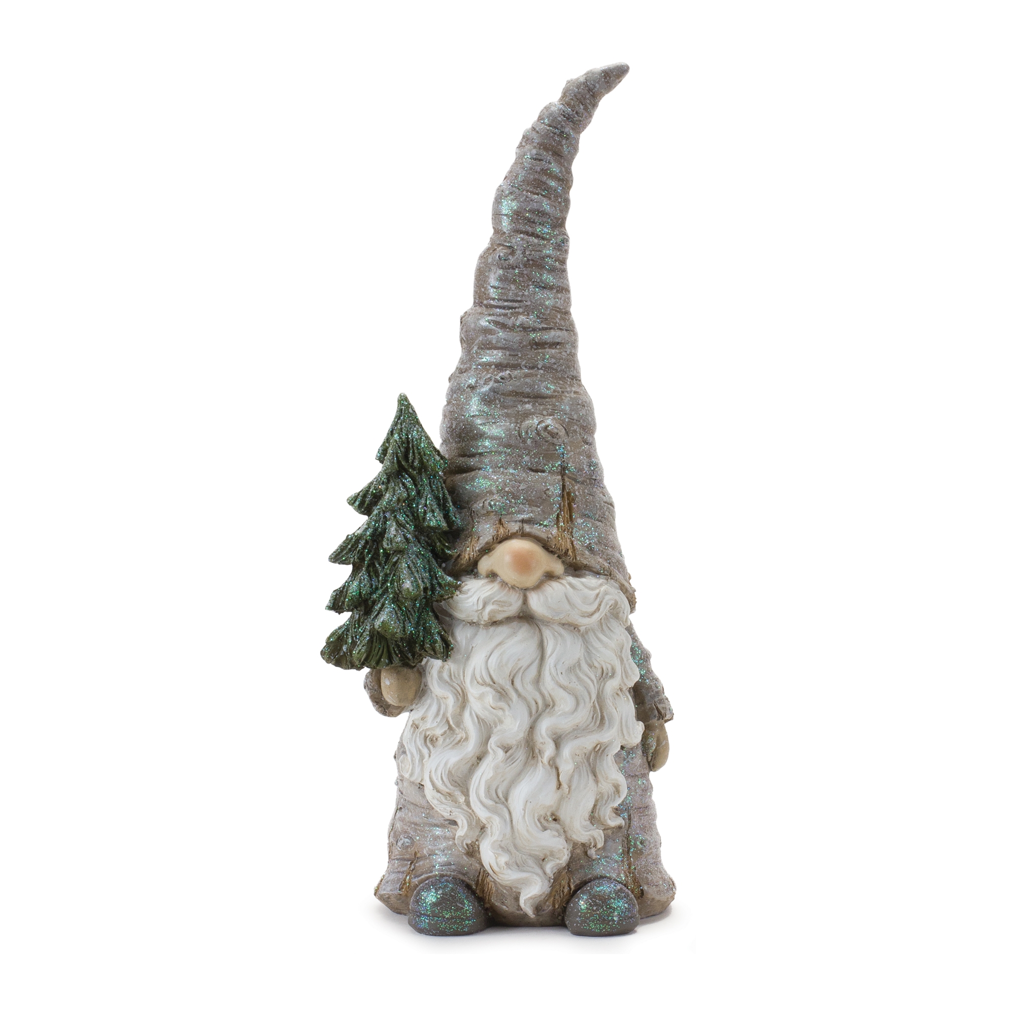 Gnome w/Tree (Set of 2) 13.5"H Resin