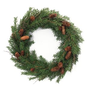 Pine Wreath 26"D Plastic