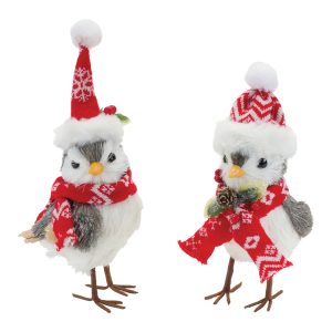 Winter Bird (Set of 6) 8.5"H, 10.5"H Foam/Fabric