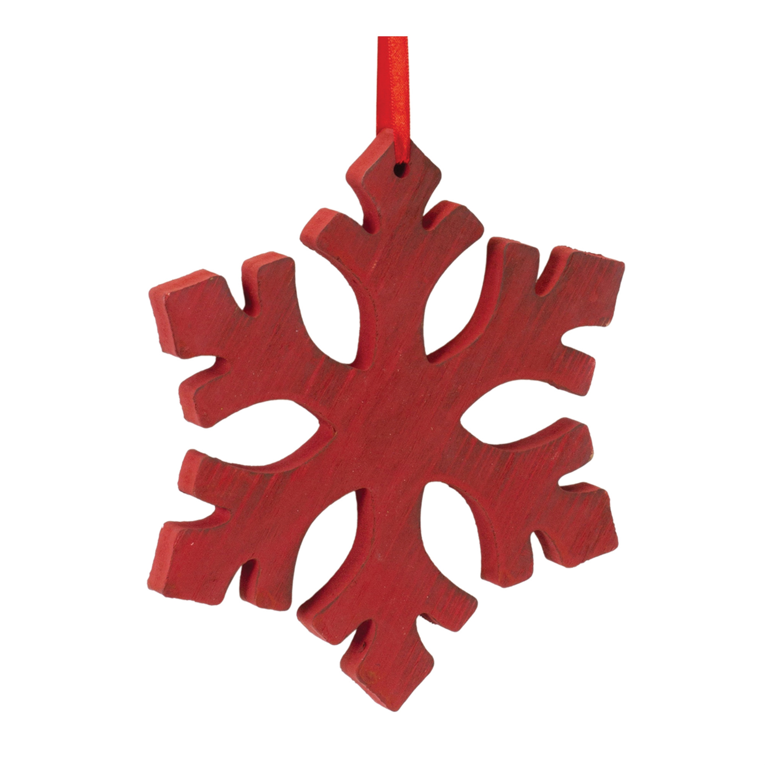 Snowflake Ornament (Set of 12) 7.75"H Wood - Image 3