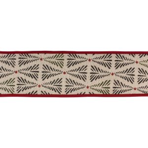 4" x 5 Yds. Ribbon Wired Cotton