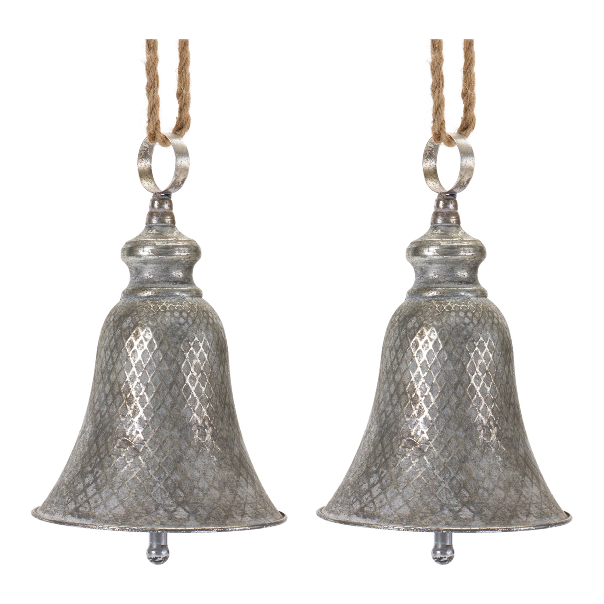 Bell Ornament (Set of 2) 12.75"H Metal - Image 4