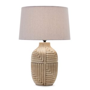 Table Lamp 24"H Ceramic/Linen Max 60W