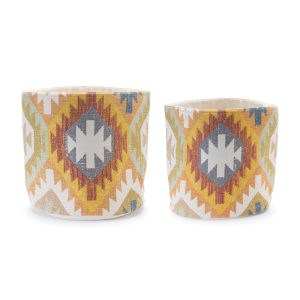 Basket (Set of 2) 14"D x 13"H, 16"D x 15.5"H Cotton