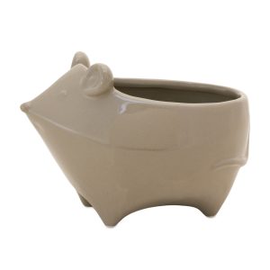 Mouse Planter (Set of 4) 6.5"L x 4.75"H Ceramic