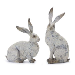 Rabbit (Set of 2) 9.75"H, 12"H Resin
