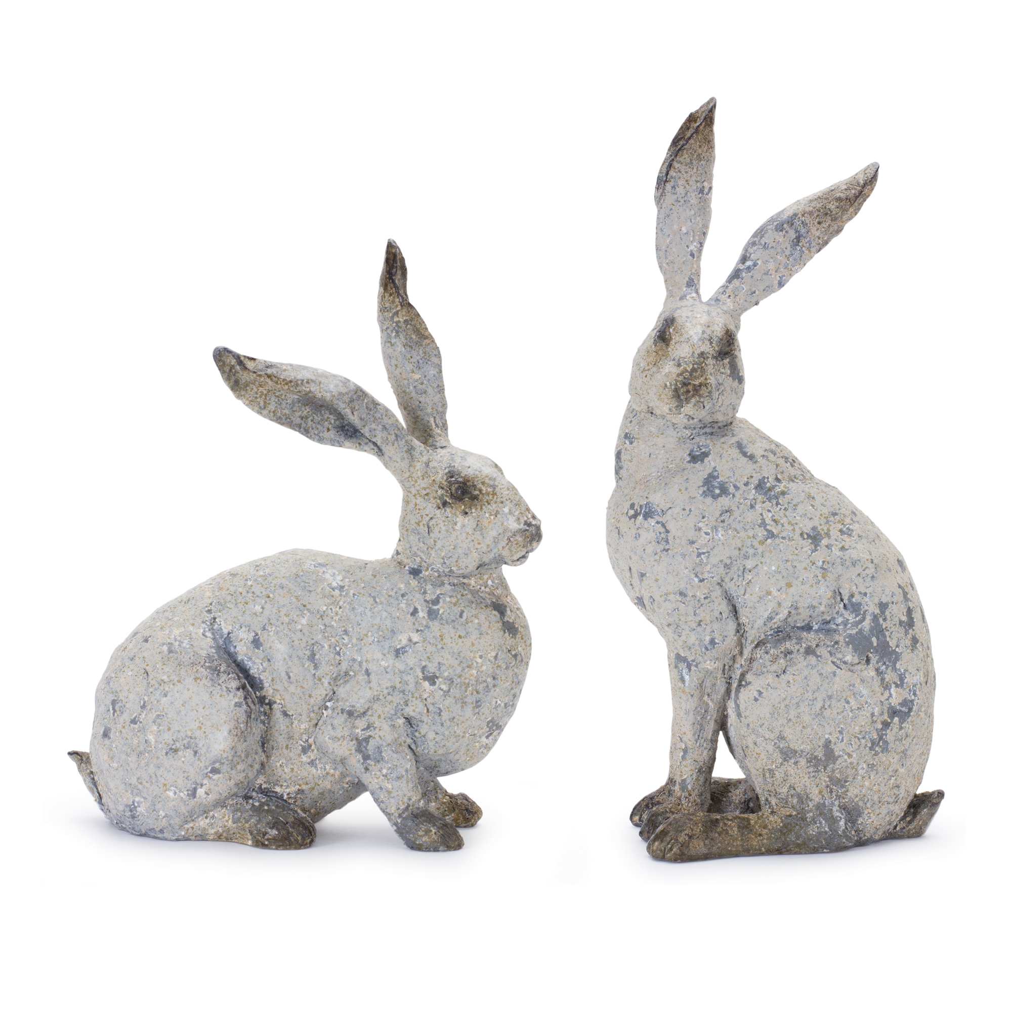 Rabbit (Set of 2) 9.75"H, 12"H Resin