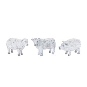 Farm Animal (Set of 3) 3.75"H, 4"H, 4"H Resin