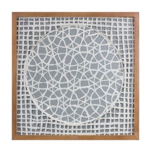 Wall Art (Set of 2) 19.5"SQ Wood/Paper