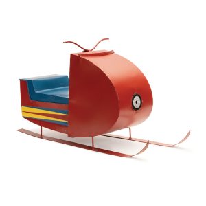 Snowmobile 24"L x 14"H Iron 6 Hr Timer 2 AAA Batteries, Not Included