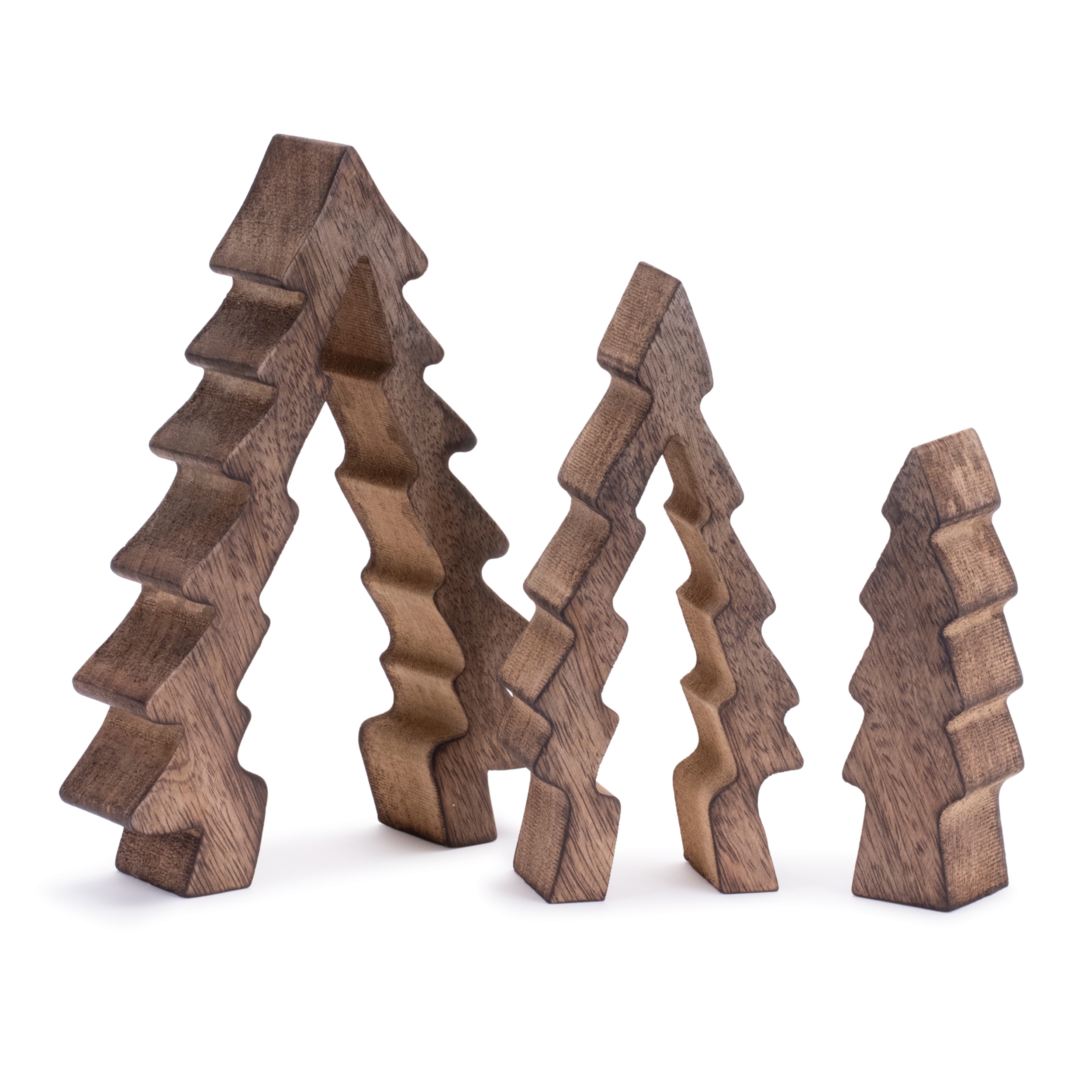 Triple Tree Puzzle (Set of 2) 8.5"H Wood - Image 2