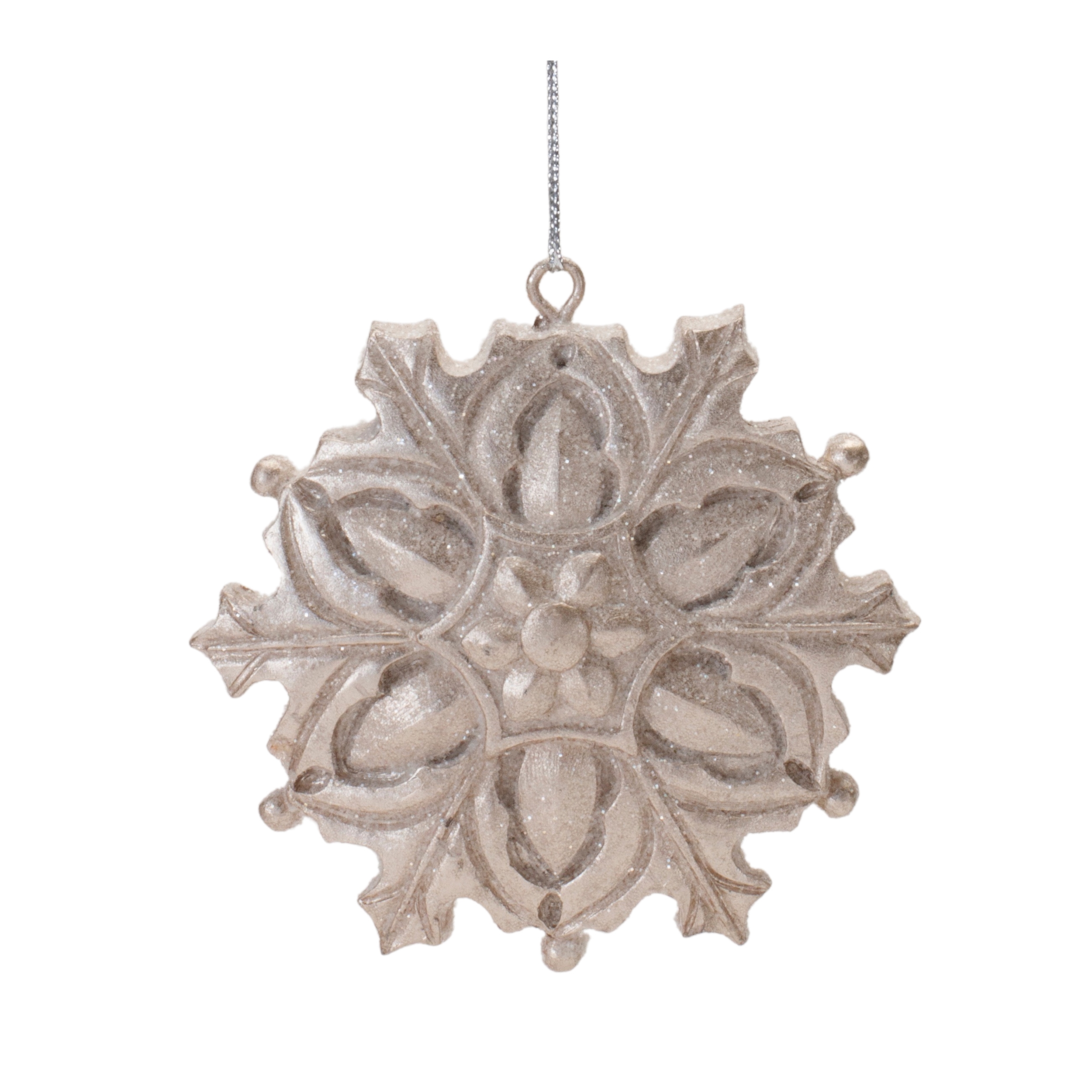 Snowflake Ornament (Set of 12) 3.25"H Resin - Image 4