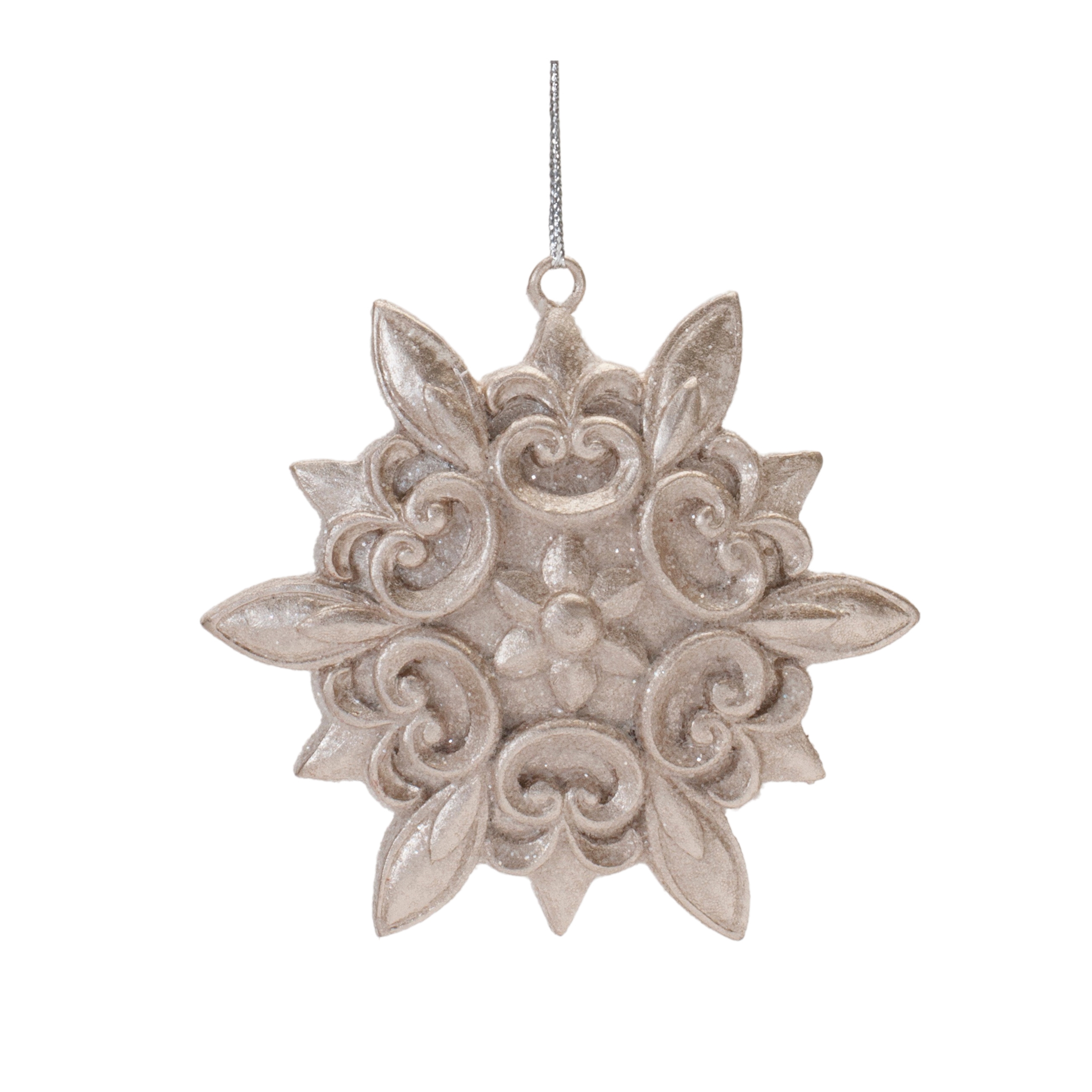 Snowflake Ornament (Set of 12) 3.25"H Resin - Image 5