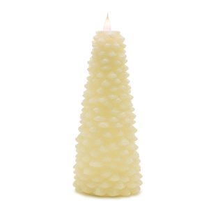 Tree Candle 10"H Wax 2 AA Batteries, Not Included