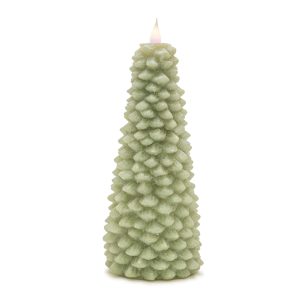 Tree Candle 10"H Wax 2 AA Batteries, Not Included