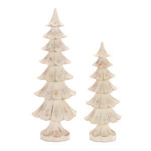 Tree (Set of 2) 11"H, 14.5"H Resin