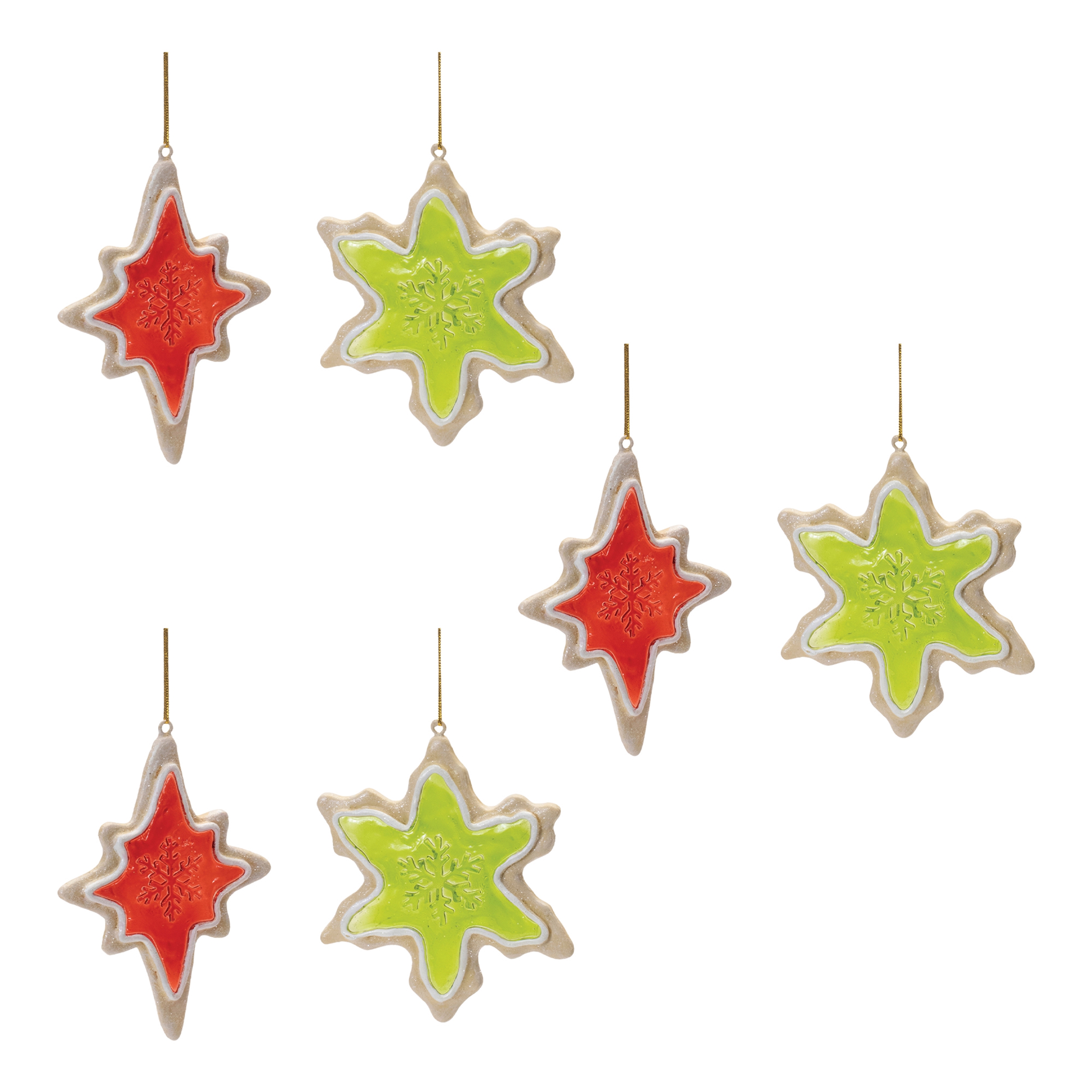 Ornament (Set of 6) 5"H, 5.5"H Resin - Image 5