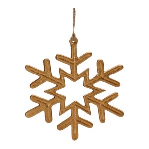 Snowflake Ornament (Set of 12) 5"H Aluminum