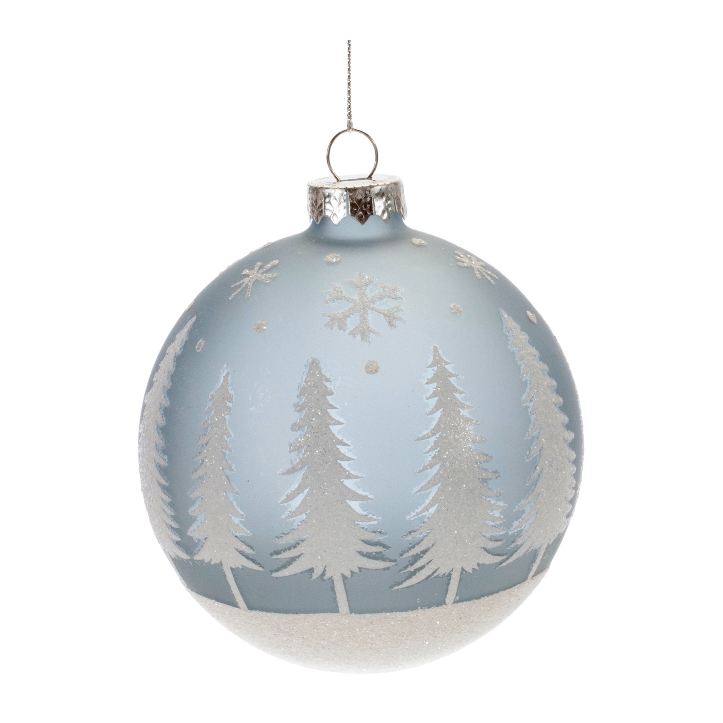 Ball Ornament (Set of 6) 4"D Glass - Image 3