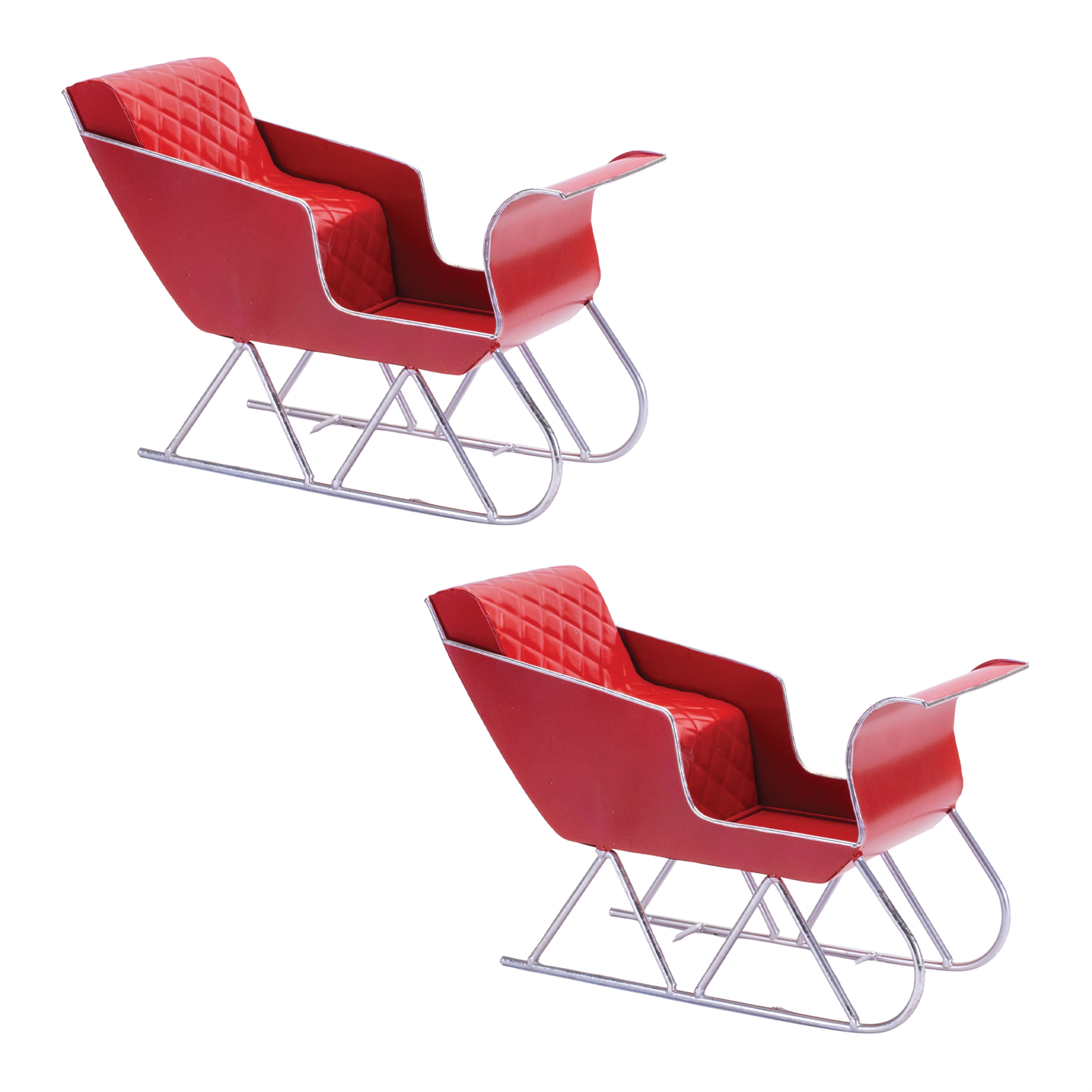 Sleigh (Set of 2) 12"L x 8"H Metal - Image 2