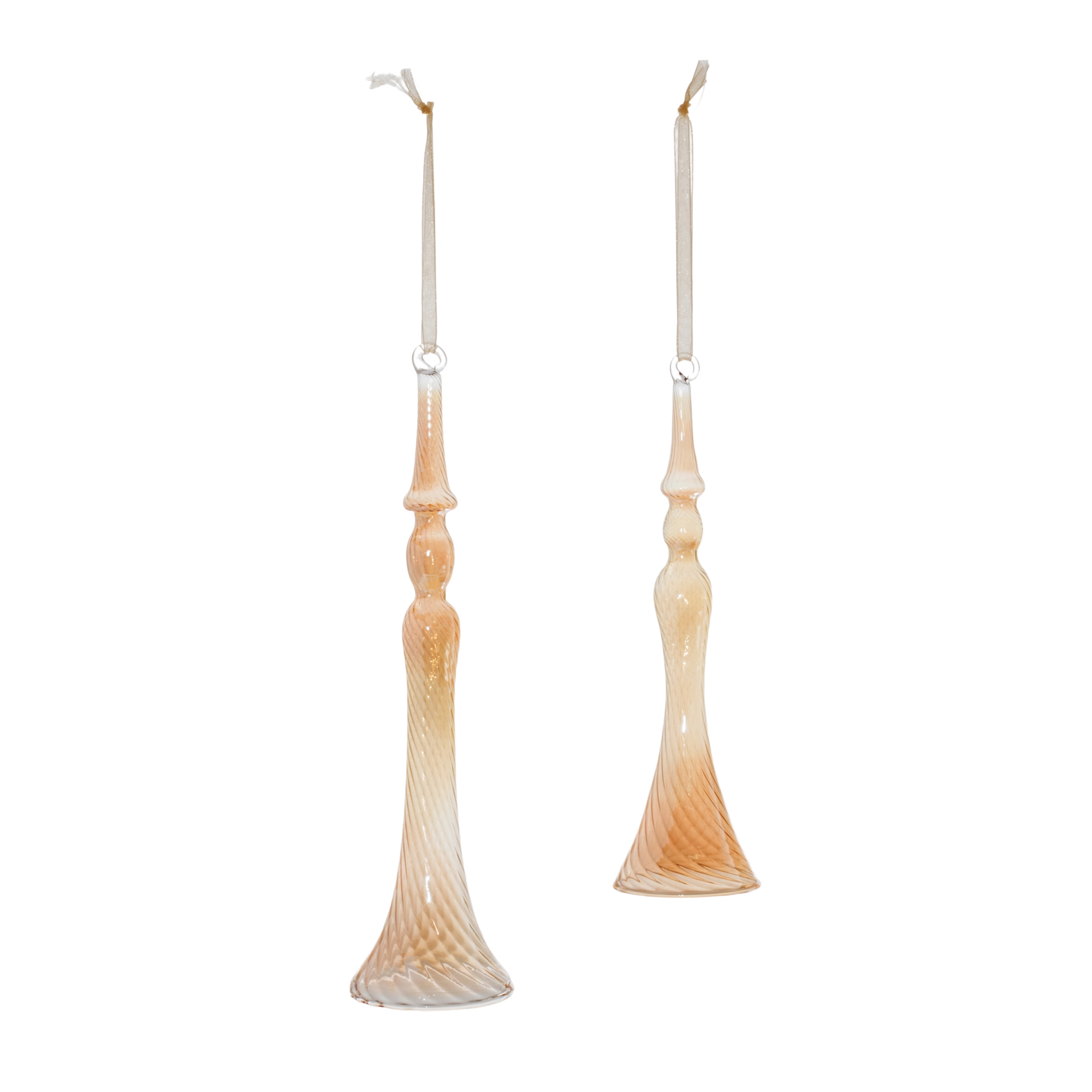 Ornament (Set of 12) 8"H, 10"H Glass - Image 2