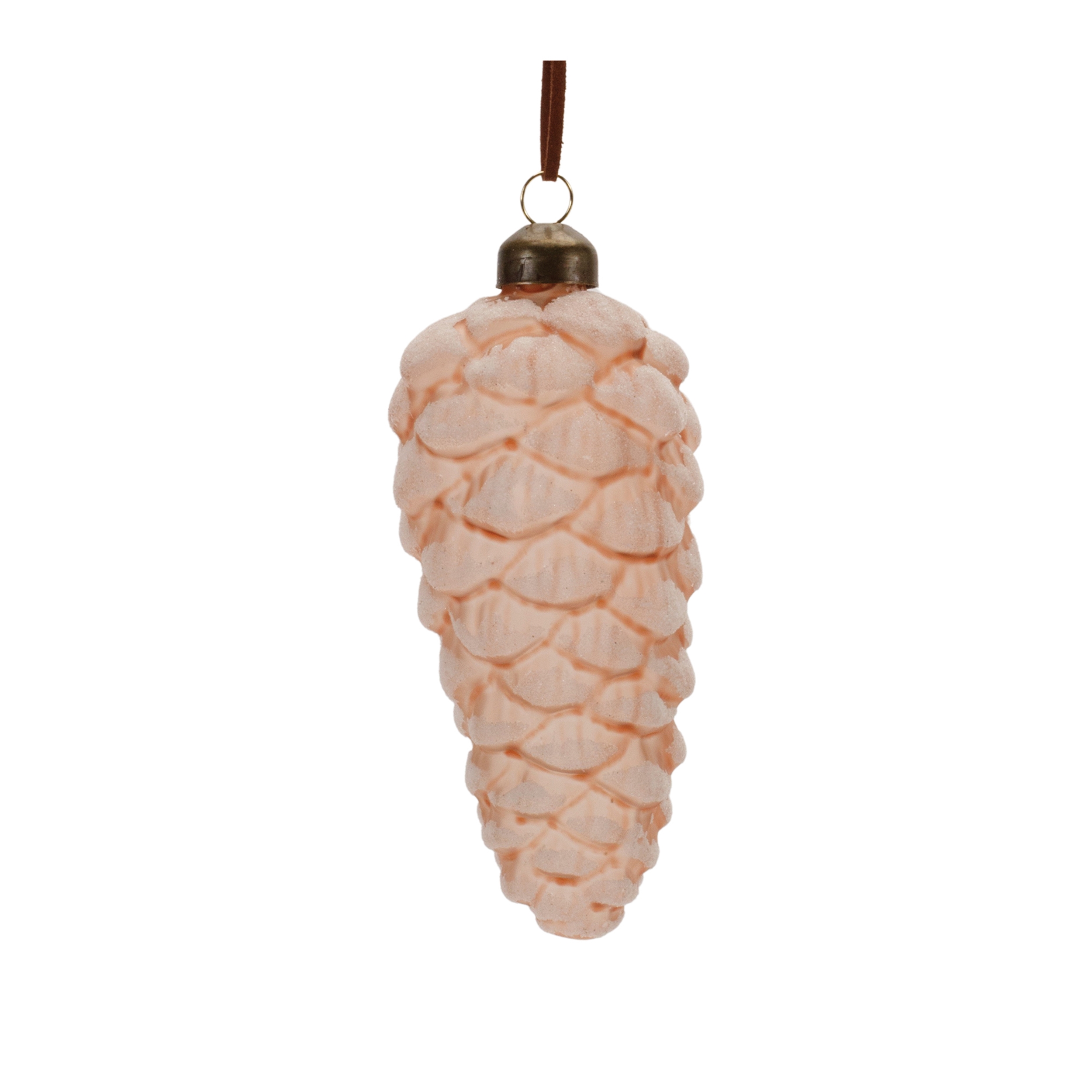 Pine Cone Ornament (Set of 6) 5.5"H, 7"H Glass - Image 4