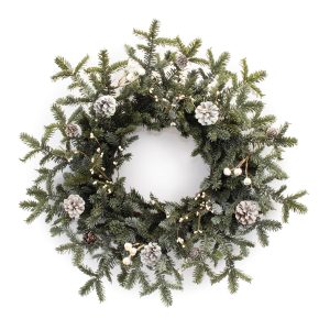 Pine Wreath 27"D Plastic