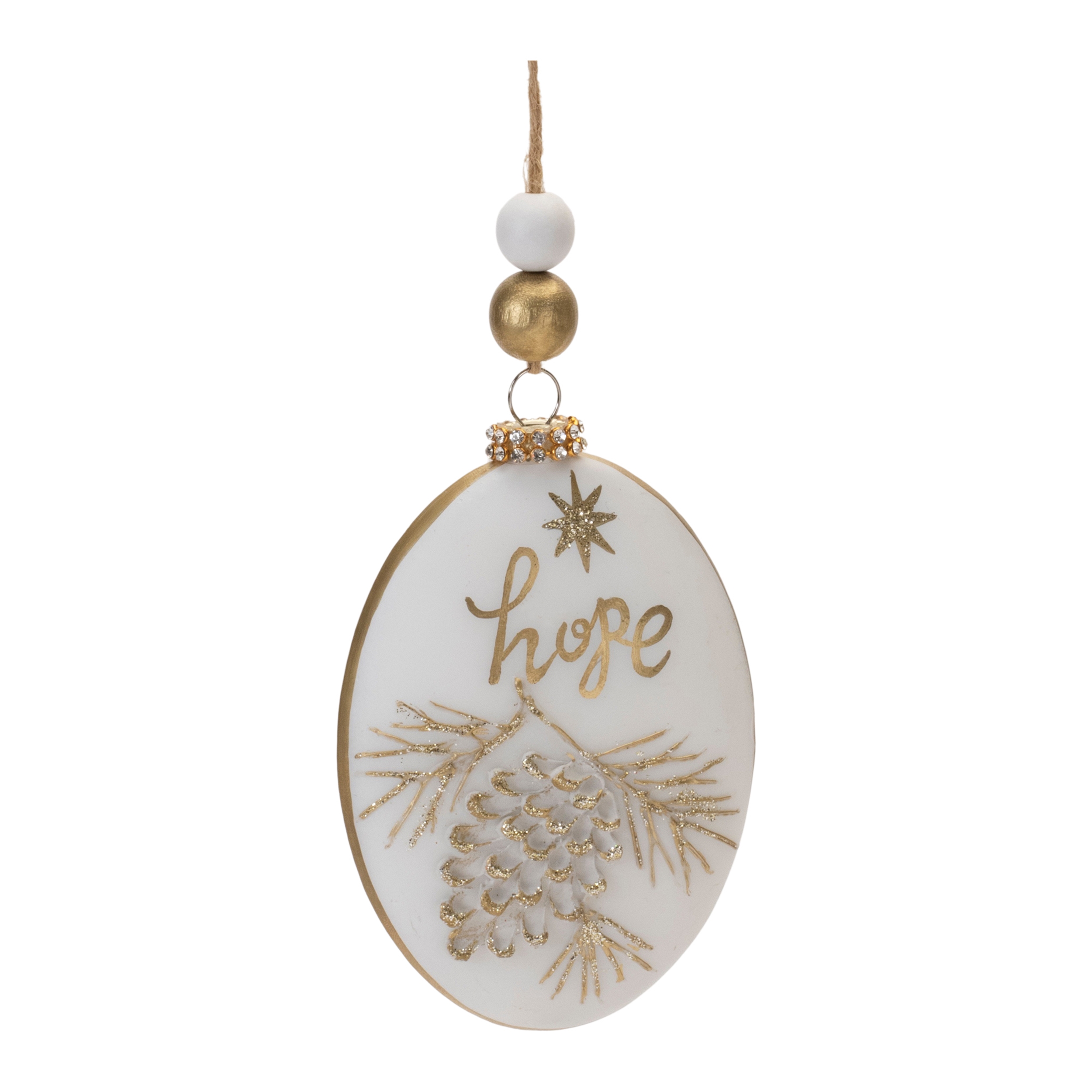 Hope and Joy Ornament (Set of 12) 5"H Glass - Image 3