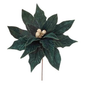 Poinsettia Stem (Set of 2) 28"H Polyester