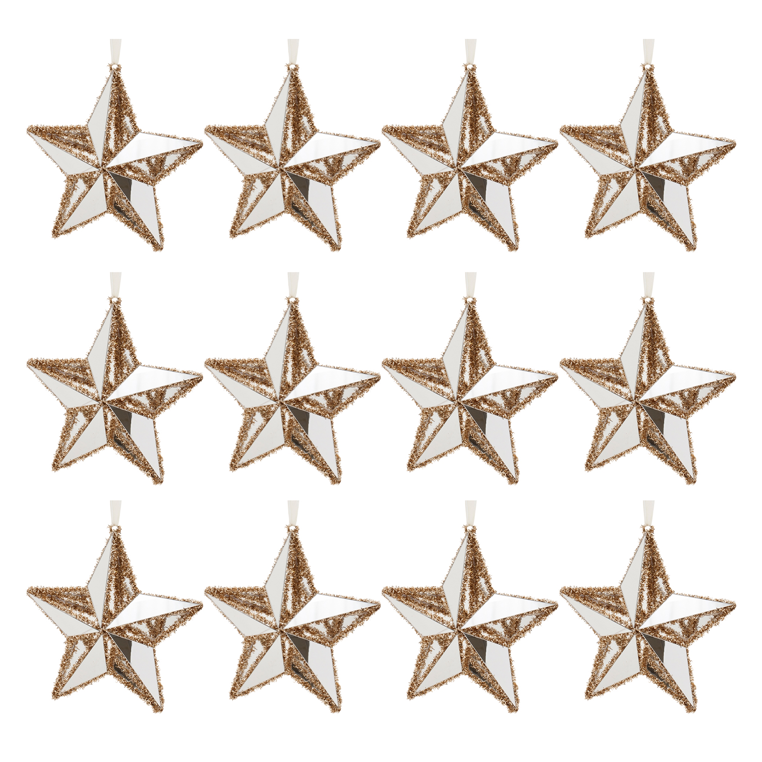 Star Ornament (Set of 12) 8.5"H Wire/PVC - Image 3