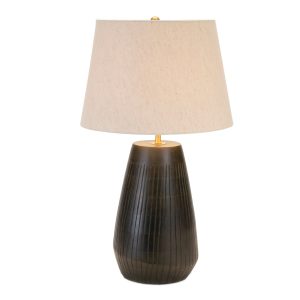 Table Lamp 21"H Wood/Iron