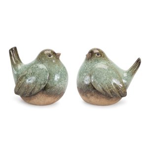 Bird (Set of 4) 5"H Terra Cotta