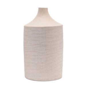 Vase 10"D x 18"H Recycled Paper/Chalk Powder