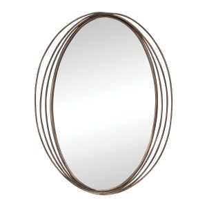 Wall Mirror 23"L x 30"H Metal/Glass