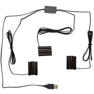 Battery Replacement 3 to 1 (3 x AAA, Set of 2) 18"L Lead Wire, 38"L Lead Wire Plastic