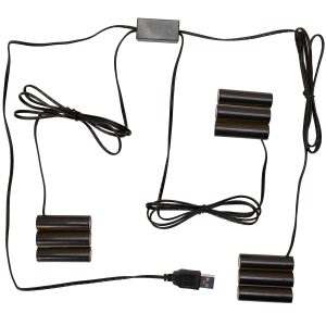 Battery Replacement 3 to 1 (3 x AA, Set of 2) 18"L Lead Wire, 38"L Lead Wire Plastic