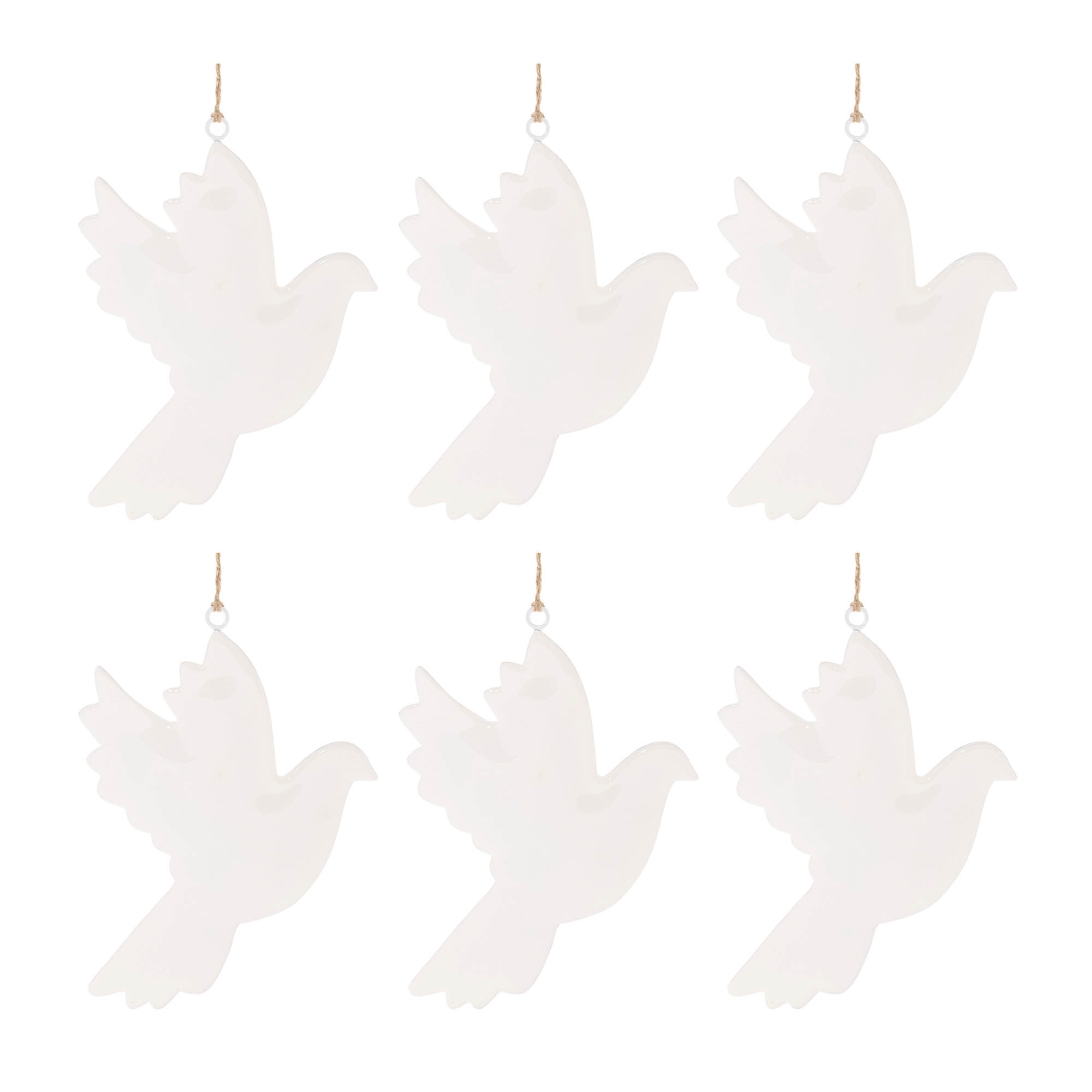 Dove Ornament (Set of 6) 6.5"H Iron - Image 5