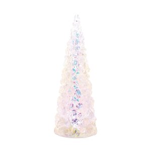 LED Tree 13.5"H Plastic 3 AA Batteries Not Included 6 Hr Timer