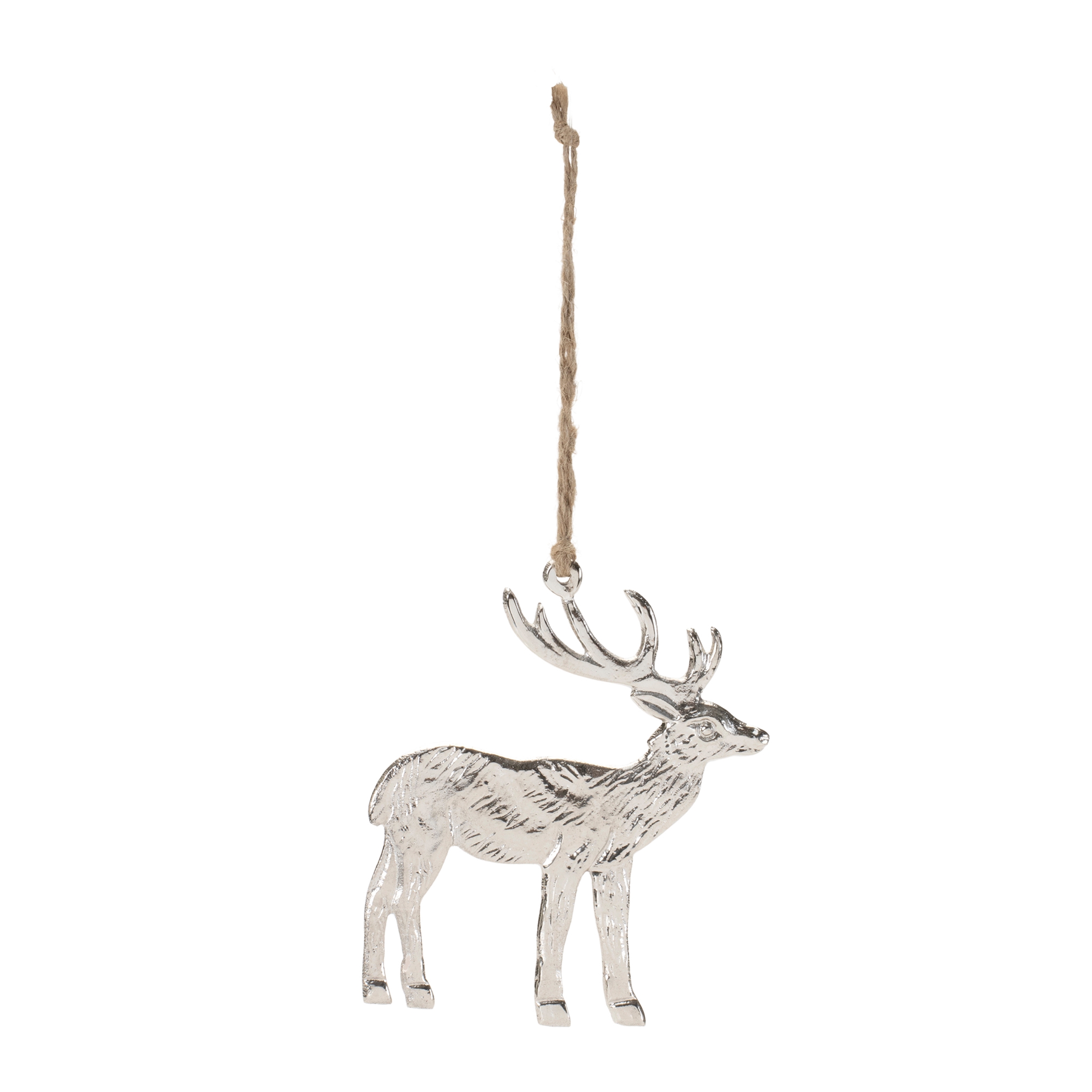Deer Ornament (Set of 12) 4"H Aluminum - Image 2