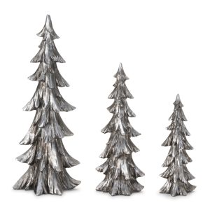 Tree (Set of 3) 7.5"H, 10"H, 13.5"H Resin